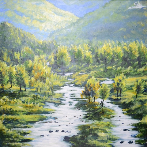 Tranh Sơn Dầu Suối Mơ